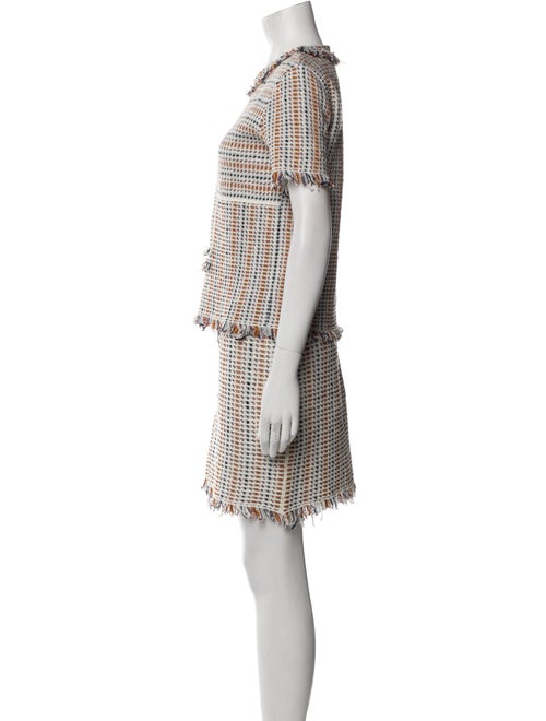 Tory Burch Linen Tweed Pattern Skirt Set