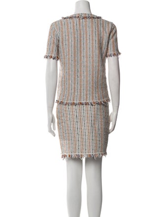 Tory Burch Linen Tweed Pattern Skirt Set