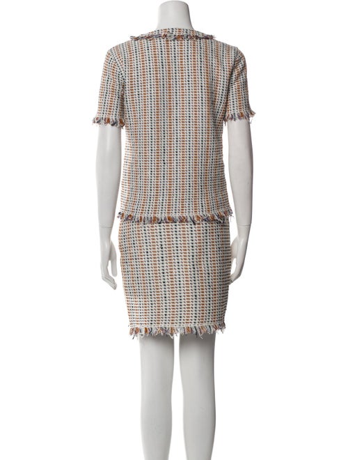Tory Burch Linen Tweed Pattern Skirt Set