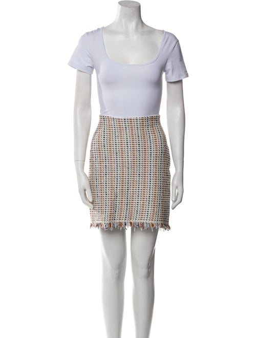 Tory Burch Linen Tweed Pattern Skirt Set