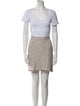 Tory Burch Linen Tweed Pattern Skirt Set