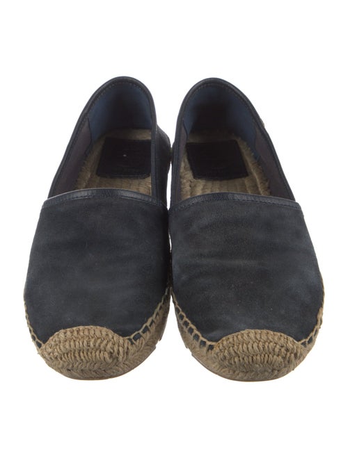 Tory Burch Suede Leather Trim Embellishment Espadrille Sneakers