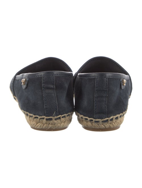 Tory Burch Suede Leather Trim Embellishment Espadrille Sneakers