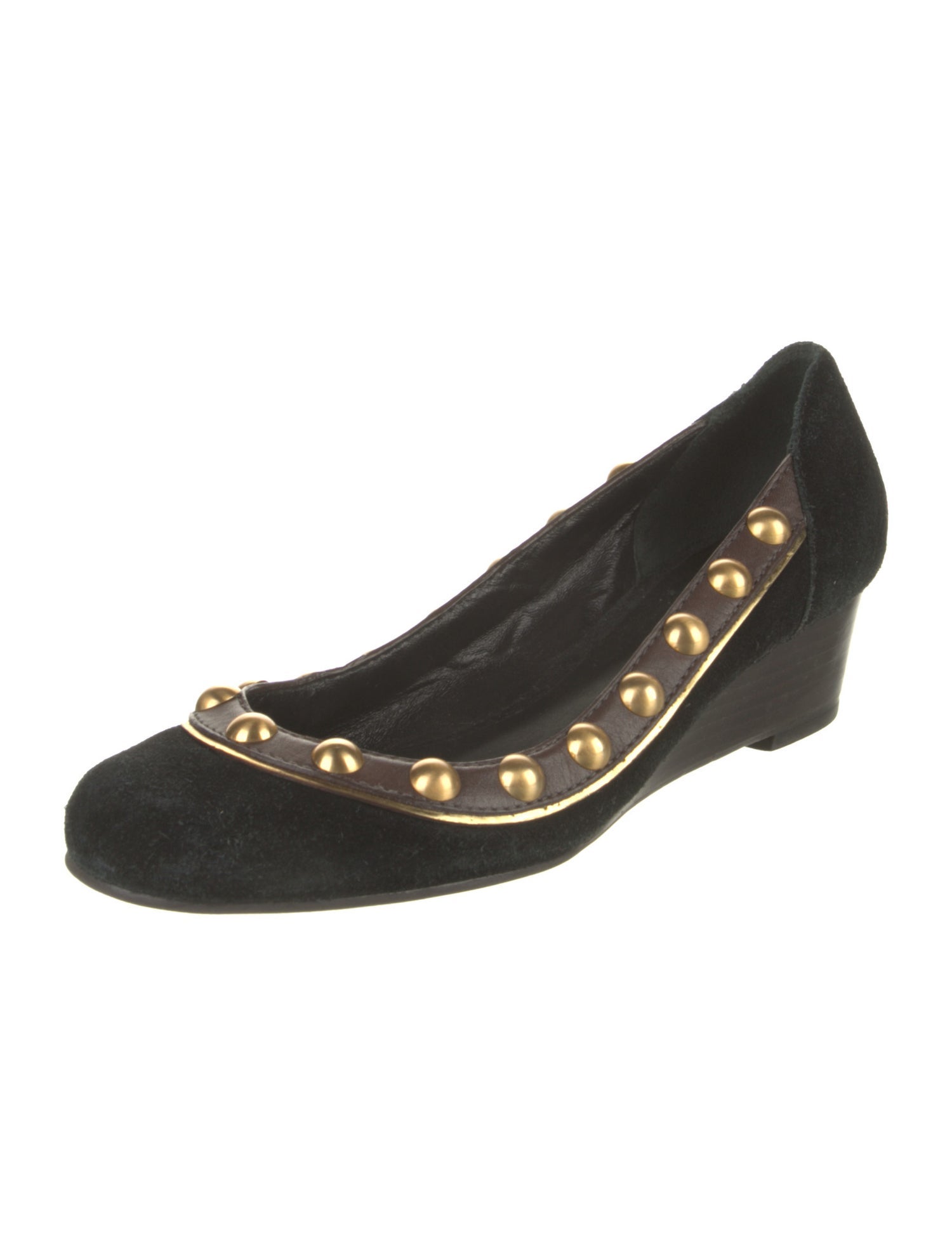 Tory Burch Suede Studded Accents Flats