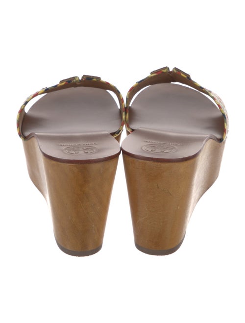 Tory Burch Signature Logo Straw Slides