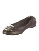 Tory Burch Patent Leather Animal Print Ballet Flats