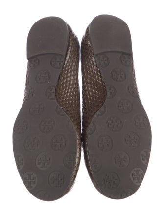 Tory Burch Patent Leather Animal Print Ballet Flats