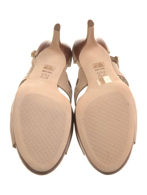 Tory Burch Suede Lasercut Accents Sandals