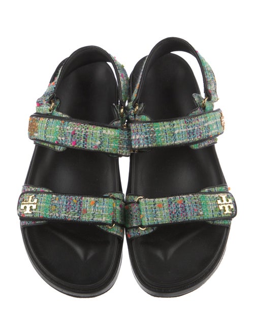Tory Burch Tweed Tweed Pattern Sandals
