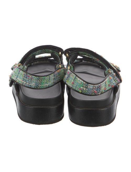 Tory Burch Tweed Tweed Pattern Sandals