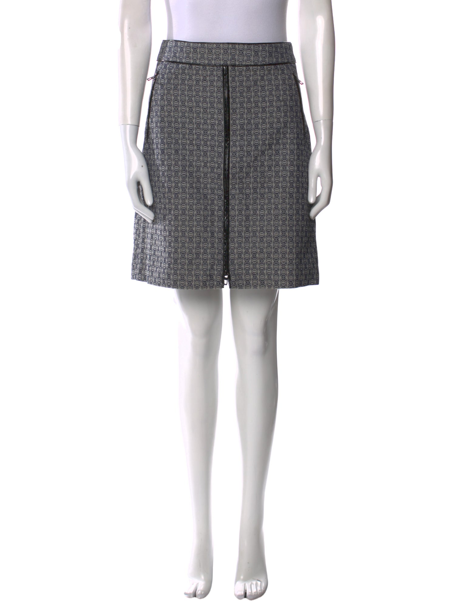 Tory Burch Tweed Pattern Knee-Length Skirt