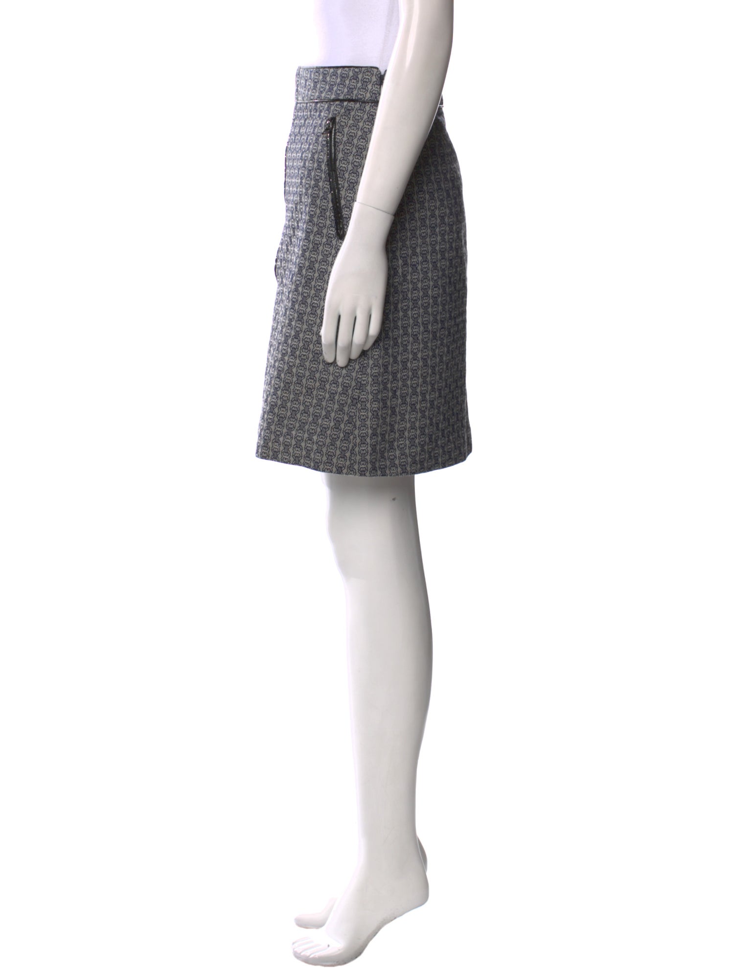 Tory Burch Tweed Pattern Knee-Length Skirt