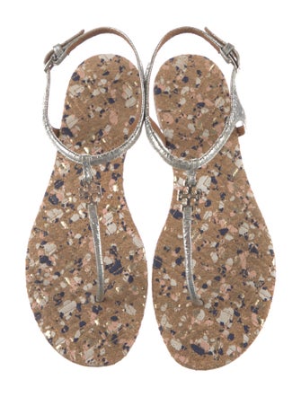 Tory Burch Leather T-Strap Sandals