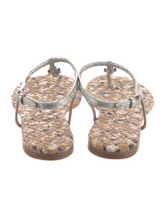 Tory Burch Leather T-Strap Sandals