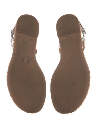 Tory Burch Leather T-Strap Sandals