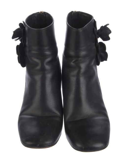 Tory Burch Leather Floral Print Boots