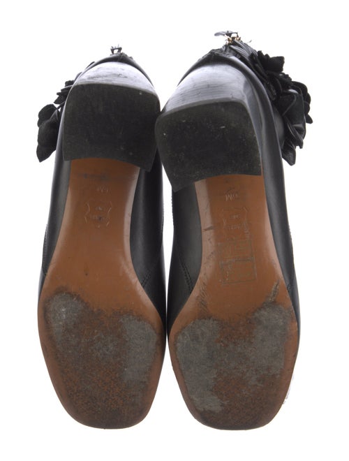 Tory Burch Leather Floral Print Boots