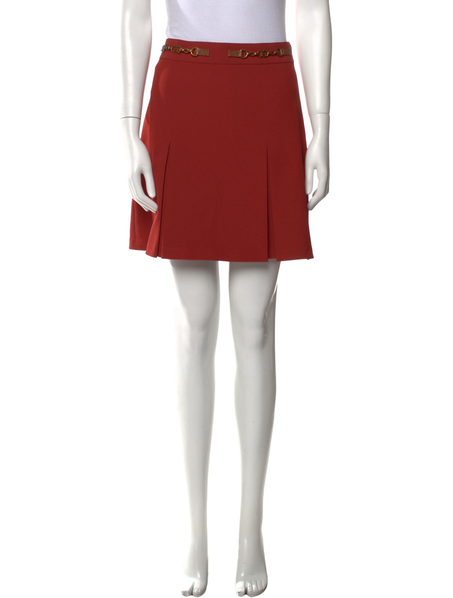 Tory Burch Chain-Link Accents Mini Skirt