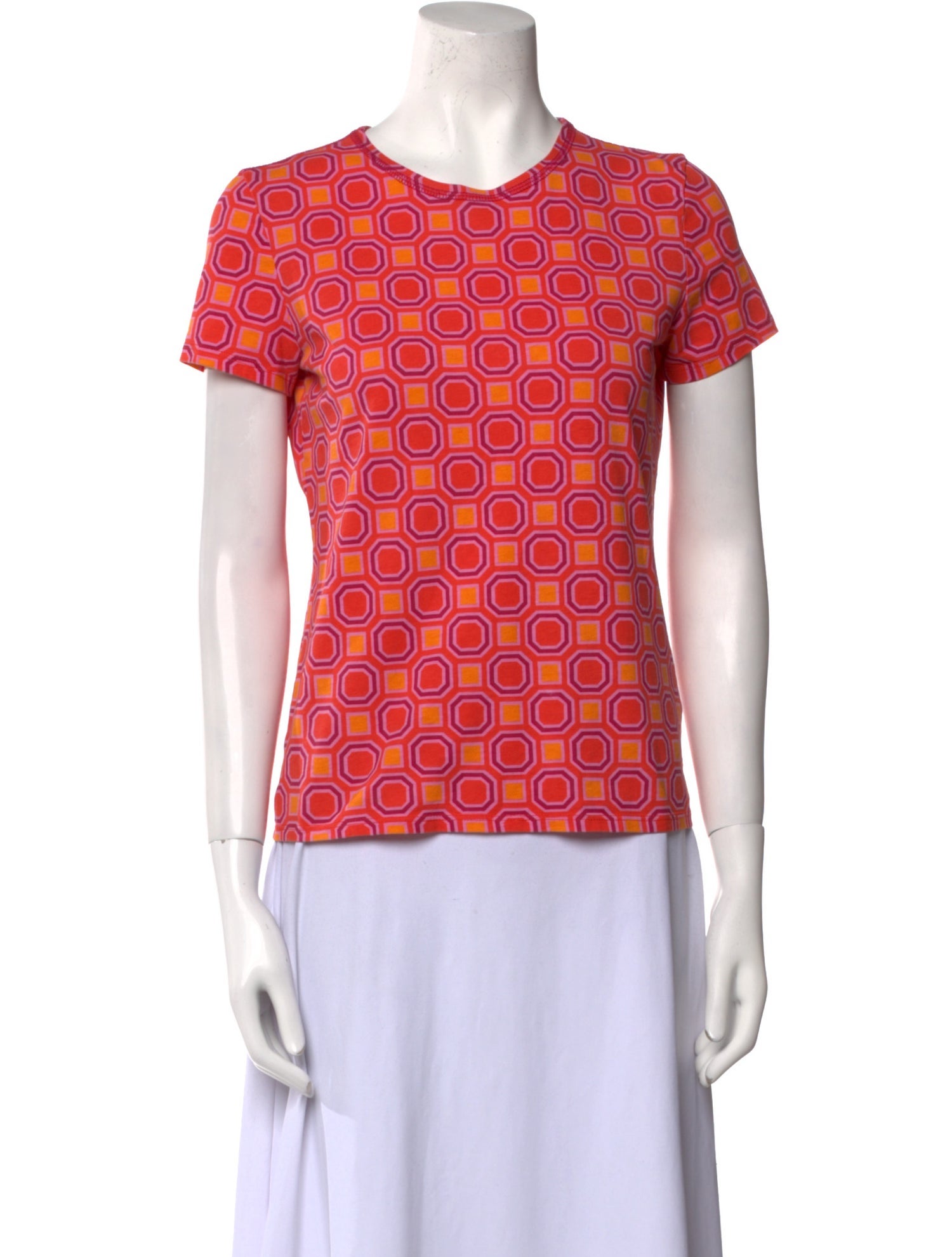 Tory Burch Printed Crew Neck T-Shirt