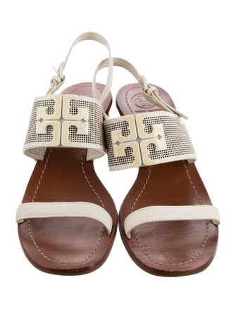 Tory Burch Leather Slingback Sandals