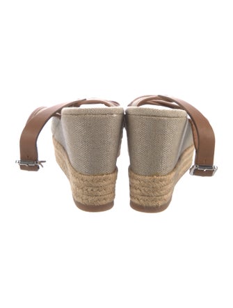 Tory Burch Leather Tweed Pattern Slingback Pumps