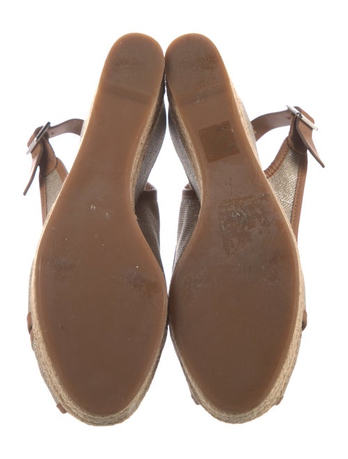 Tory Burch Leather Tweed Pattern Slingback Pumps