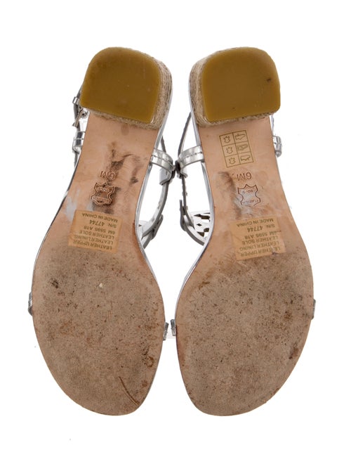 Tory Burch Patent Leather T-Strap Sandals