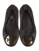 Tory Burch Signature Logo Leather Ballet Flats