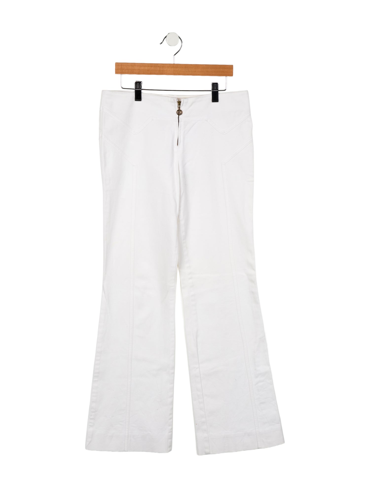 Tory Burch Mid-Rise Wide Leg Jeans