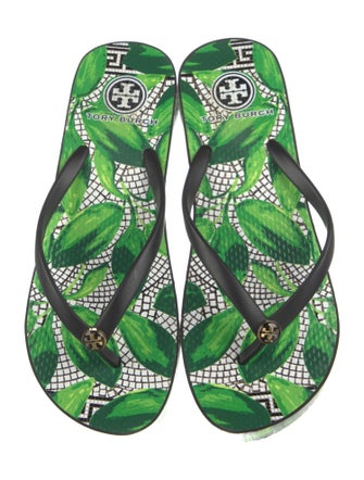 Tory Burch Rubber Printed Flip Flops