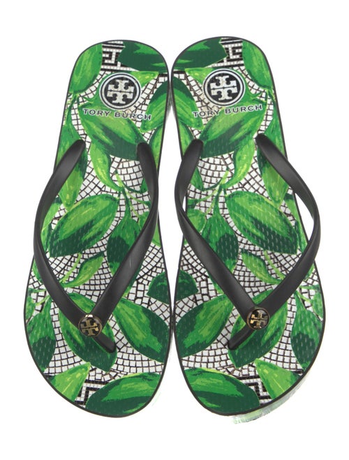 Tory Burch Rubber Printed Flip Flops