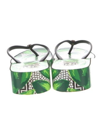 Tory Burch Rubber Printed Flip Flops
