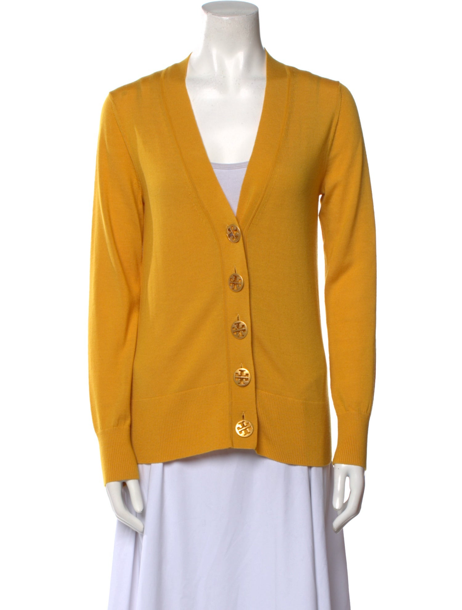 Tory Burch Merino Wool V-Neck Sweater