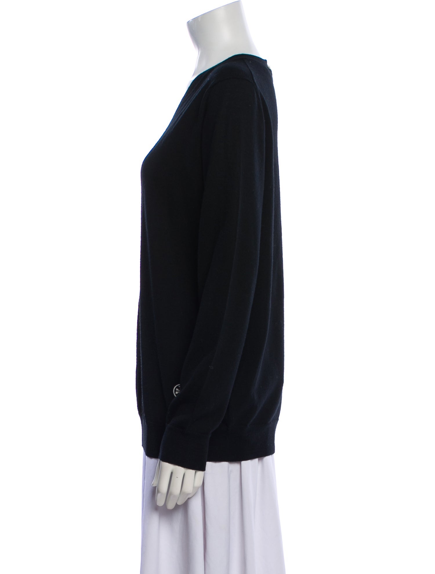 Tory Burch Merino Wool Scoop Neck Sweater