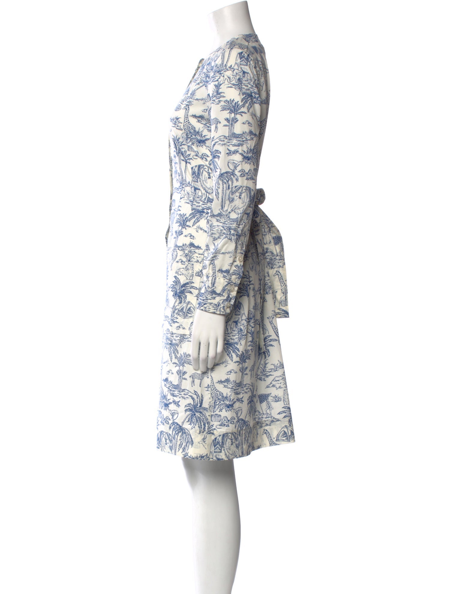 Tory Burch Floral Print Knee-Length Dress