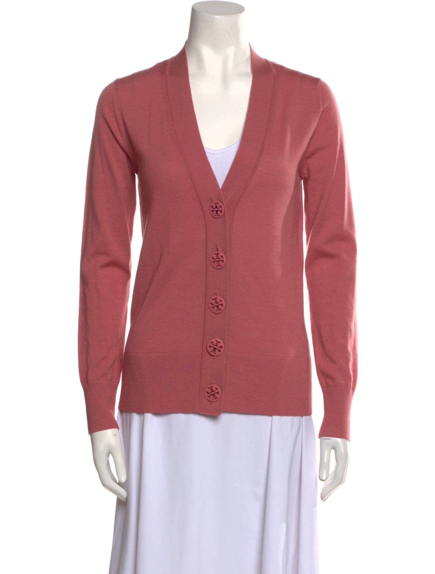 Tory Burch Merino Wool V-Neck Sweater