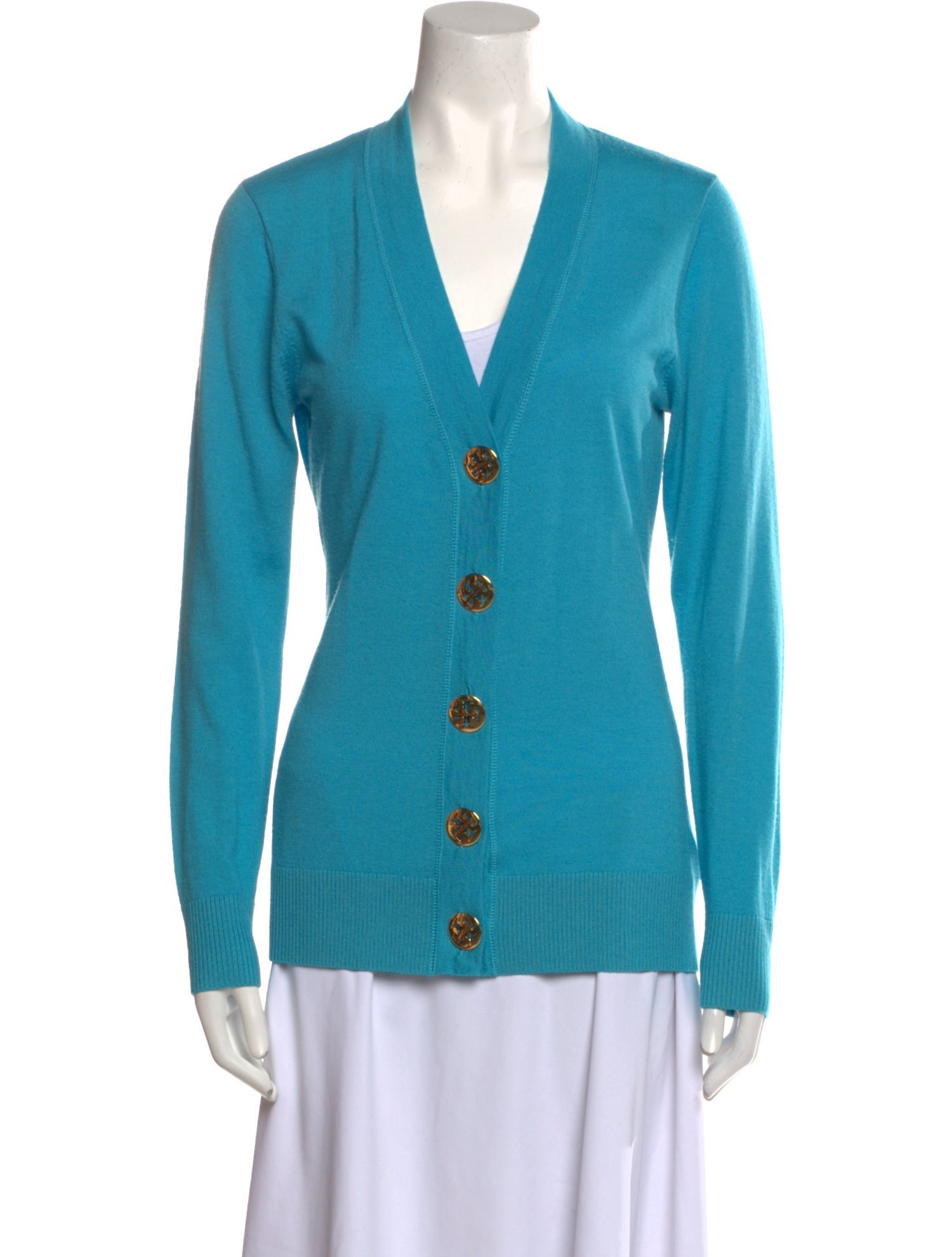 Tory Burch Merino Wool V-Neck Sweater