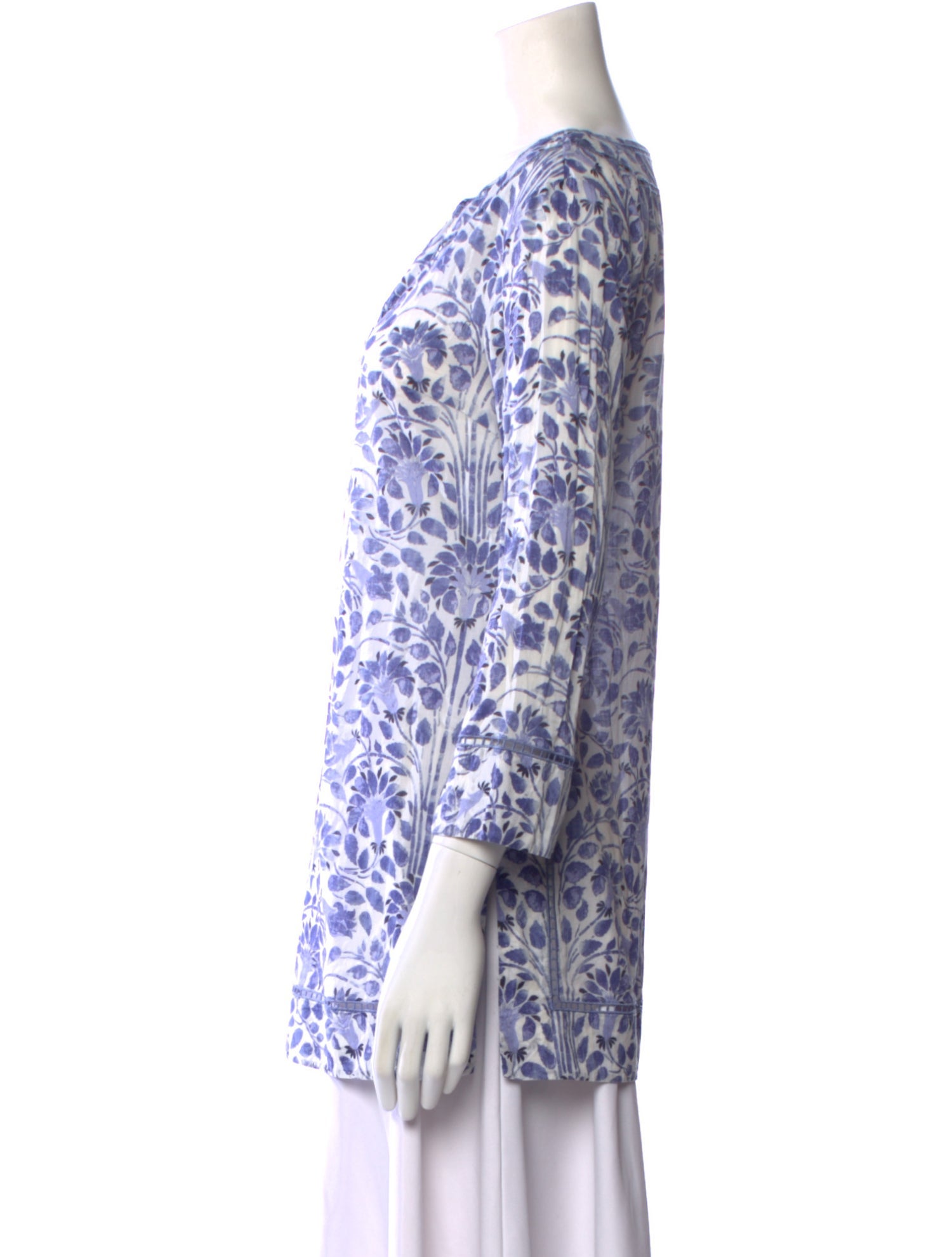 Tory Burch Printed V-Neck Tunic