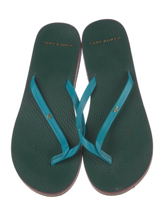 Tory Burch Leather Flip Flops