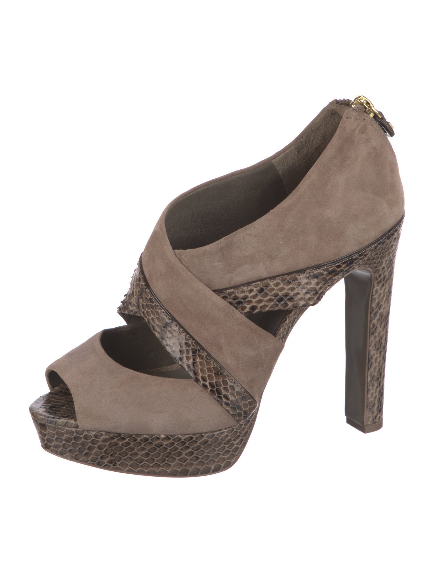 Tory Burch Suede Animal Print Pumps