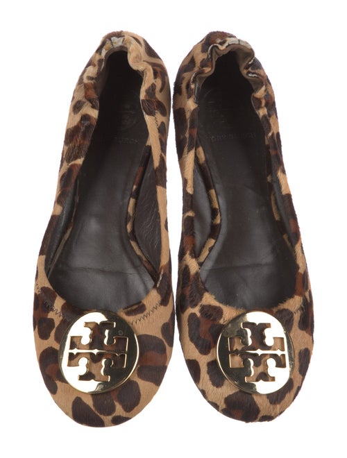 Tory Burch Ponyhair Animal Print Ballet Flats