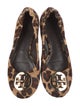 Tory Burch Ponyhair Animal Print Ballet Flats