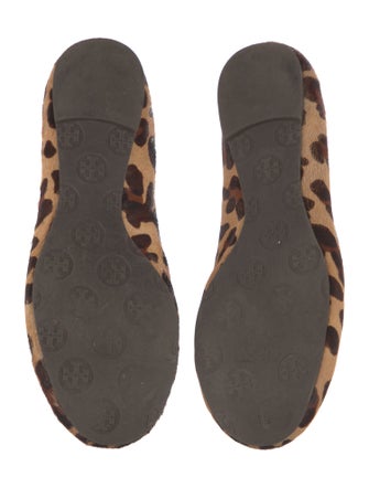 Tory Burch Ponyhair Animal Print Ballet Flats