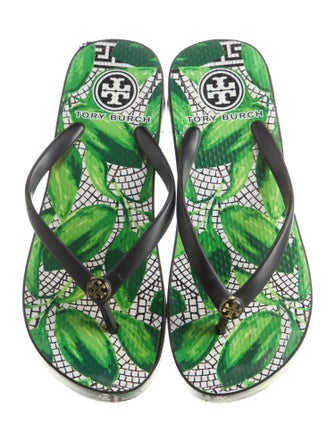 Tory Burch Printed Flip Flops