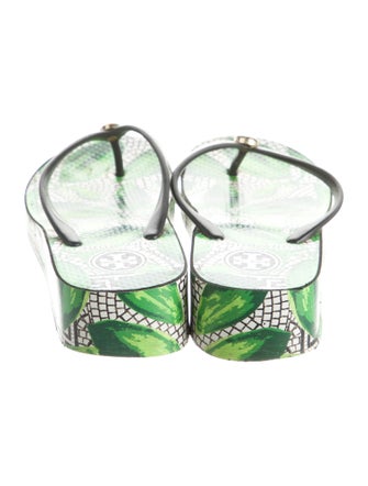 Tory Burch Printed Flip Flops