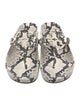 Tory Burch Leather Animal Print Slides