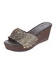 Tory Burch Leather Printed Slides