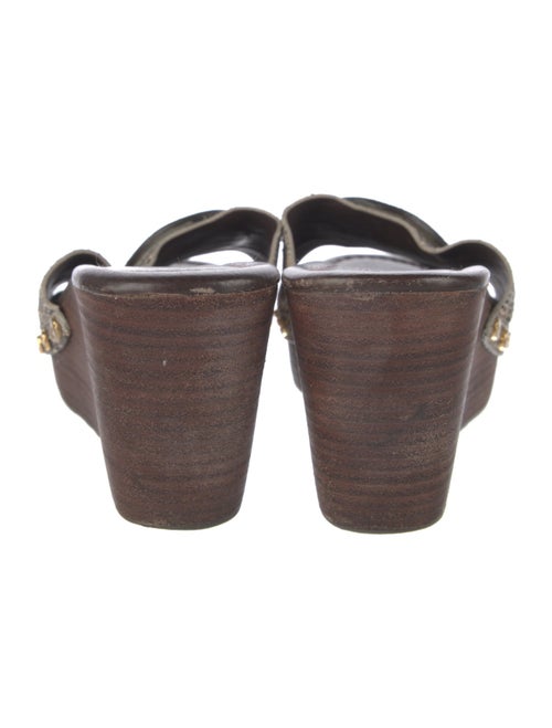 Tory Burch Leather Printed Slides