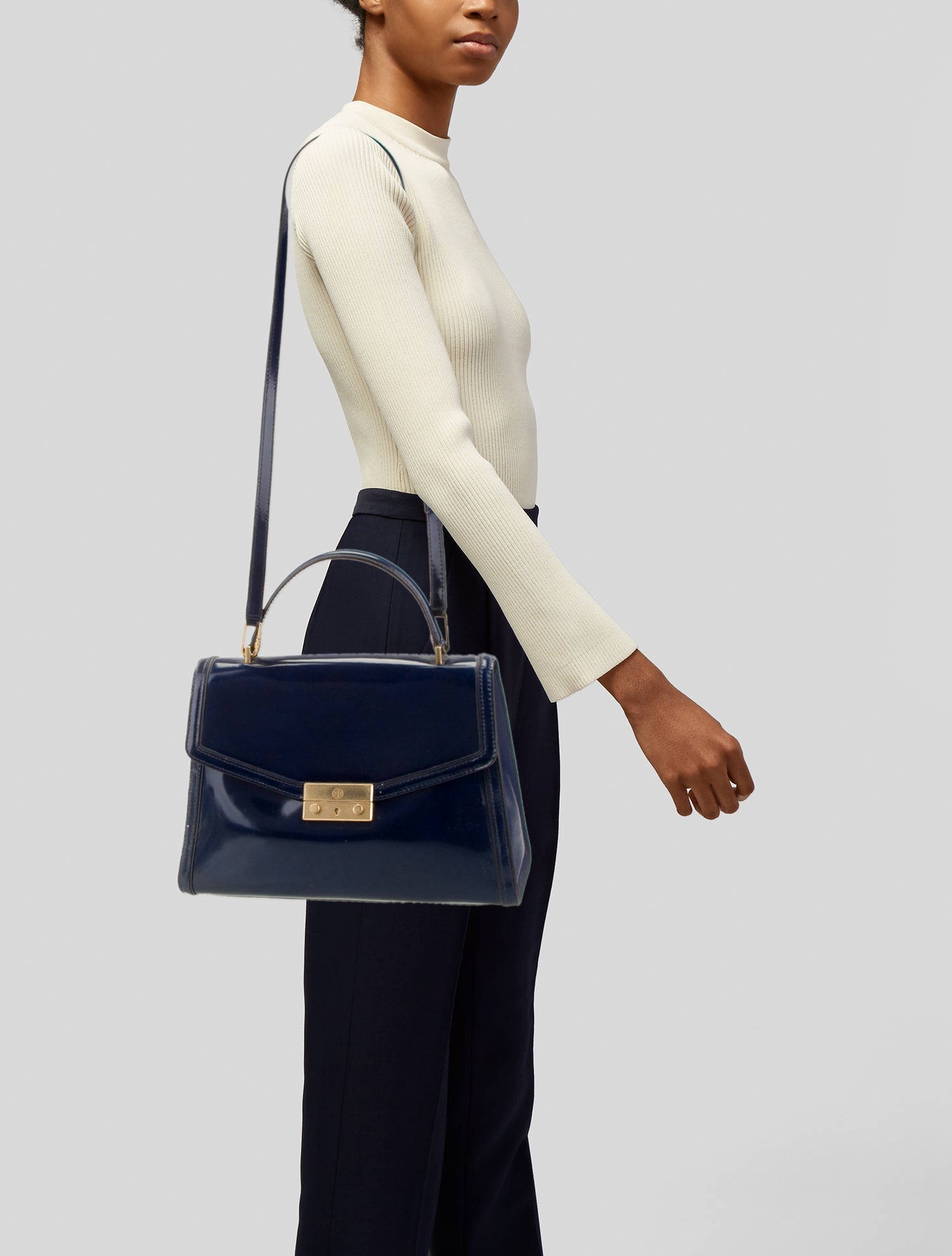 Tory Burch Leather Top Handle Bag