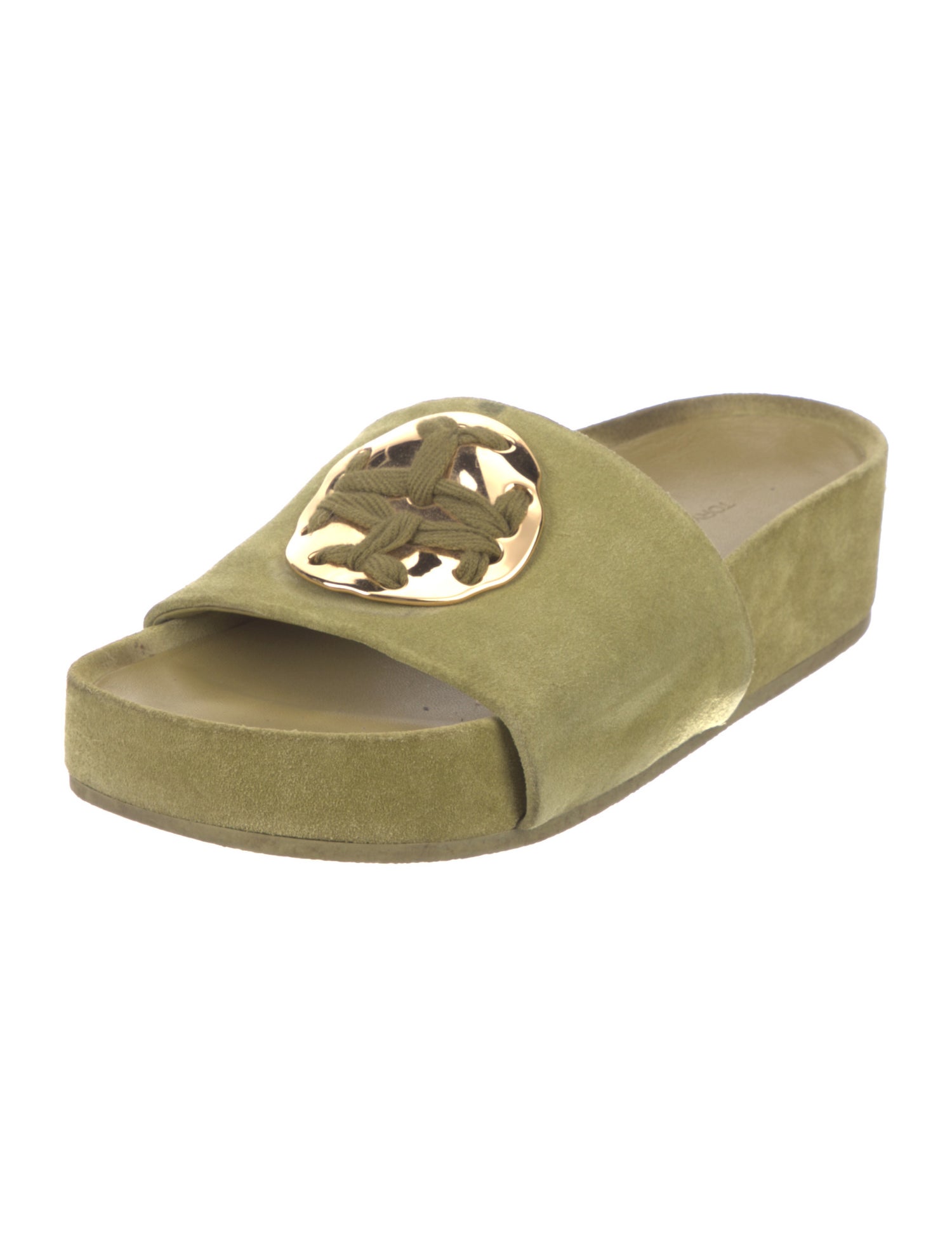 Tory Burch Suede Slides